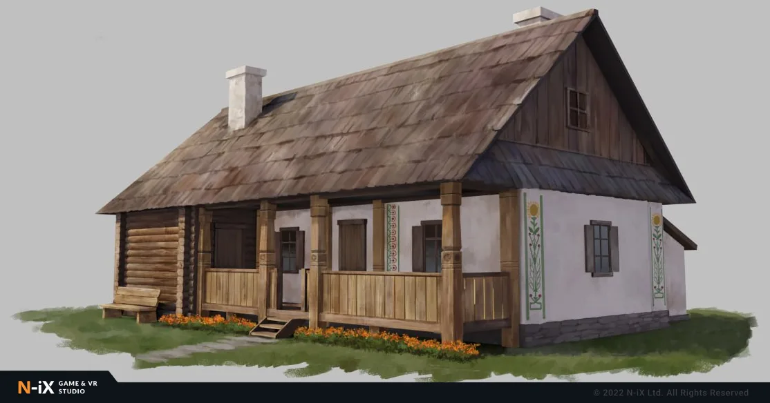 2d game environment ukrainian house