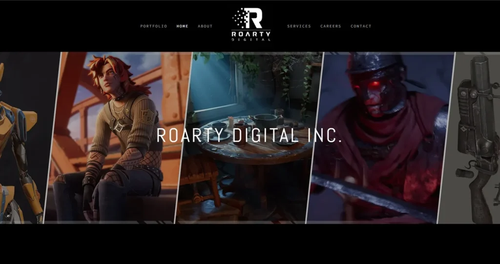 Roarty Digital game art outsourcing companies list