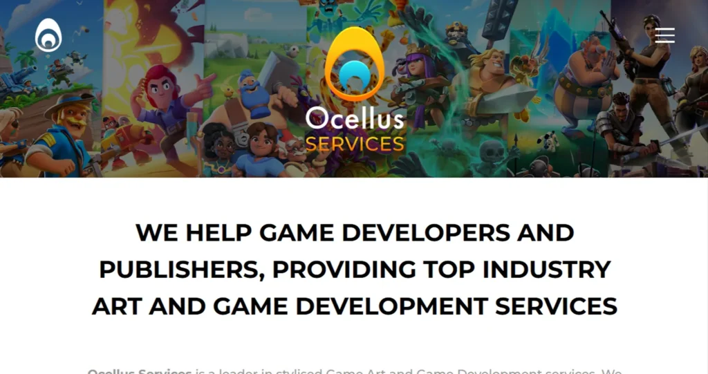 Ocellus game art outsourcing companies list
