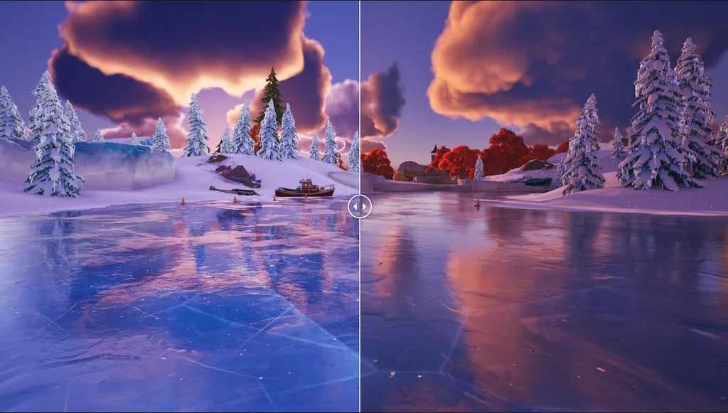 Lumen Screen Space Reflections vs Lumen Reflections on ice